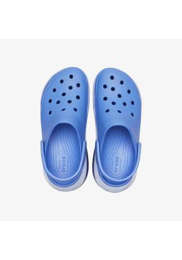 Crocs Classic Mega Crush Kadın Mavi Terlik Düz 207988 Mavi