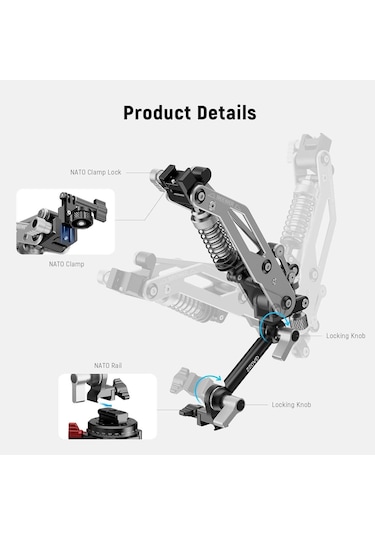 Neewer Ga022 Hydraulic Boom Arm Suction Cup