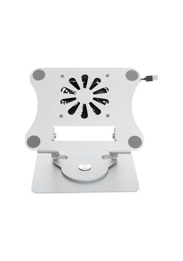Daytona J41 360 Döner Metal Fanlı Notebook Stand, Açık Gri