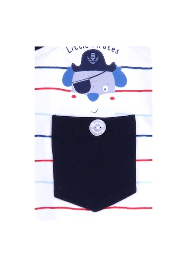 Breeze Erkek Bebek Kapri Pantolonlu Takım Ekru (6 Ay-2 Yaş)