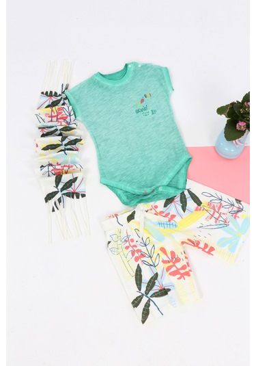 Toontoy Erkek Bebek Üçlü Takım Yeşil