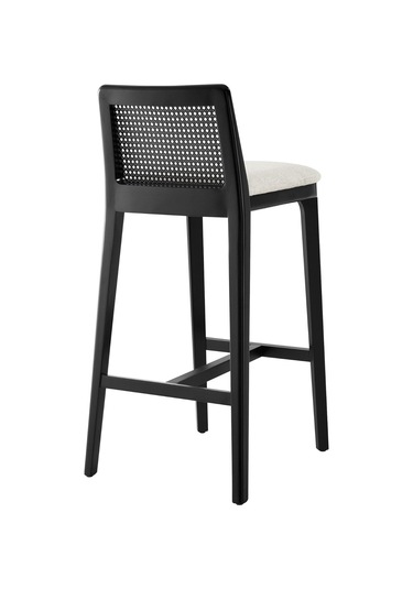 Martha Hazeranlı Bar Sandalyesi Beyaz - Siyah