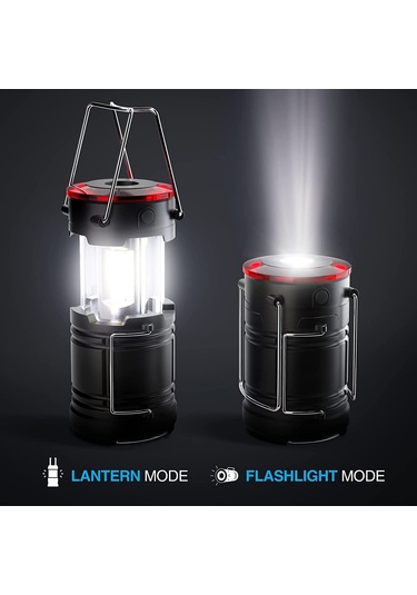 Youtek Led Kamp Mini Feneri, 180lm Isınma Beyazı, 220v Giriş, Ip64 Su Geçirmez, Abs Malzeme, Hediyelik Kutulu Siyah