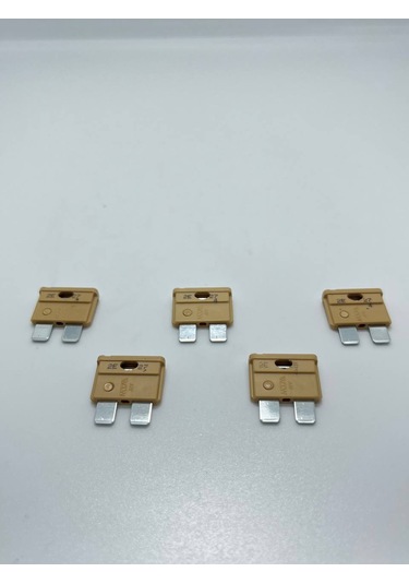 5 Adet 5 Amper Bej Standart Bıçak Sigorta 5a