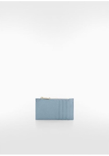 Mango Mavi Kartlık Safiano Mavi