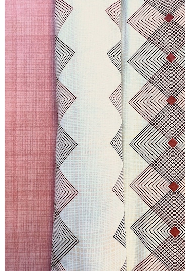 Tek Kişilik Ranforce Nevresim Takımı Lastikli Çarşaflı Dıamond Pudra