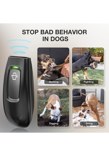 Geeksen Köpek Eğitimi Ve Havlama Kontrol Cihazı, Ultrasonlu El Tipi, 16.4ft Menzil, Pilli Pil Yok , Ul-30 Siyah