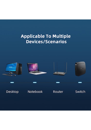 Essager  1000 Mbps Cat6 Ethernet Kablosu 15 Metre - Yuvarlak Tel Round Wire