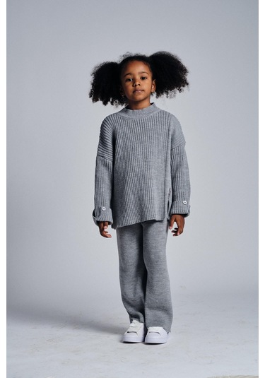 Triko Salaş İkili Takım Gri