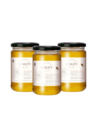Umay Herbal Organik Çiçek Balı Poliflora 3 x 850 G