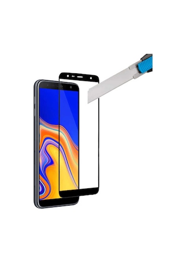 Samsung Galaxy Uyumlu J4 Plus Davin 5d Cam Ekran Koruyucu Siyah Senalstore