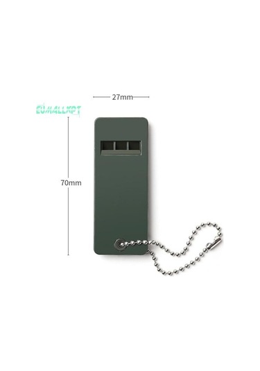 2 Adet 3 Frekanslı Düdük Anahtarlık Yüksek Desibel Hayatta Kalma Kamp Yürüyüş Acil Durum Aracı Çok Renkli