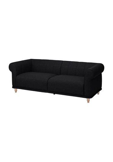 Ikea Antrasit Şık Kanepe - 3'lü Kanepe