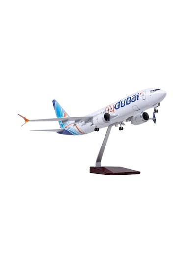 1/85 Ölçekli Boeing 737 Max Fly Dubai 47 Cm Model Uçak Maketi