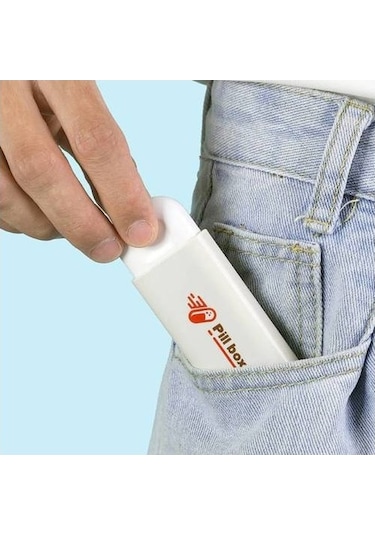 Likeable 2 Adet Taşınabilir Hap Kutusu, Mini Küçük Taşınabilir Ilaç Hap Paketleme Kutusu