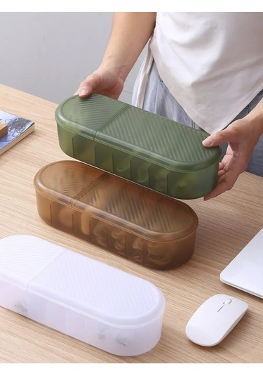 Massart Şarj Ve Kablolar İçin Kapaklı Evrensel Düzenleyici 159391167 Yeşil