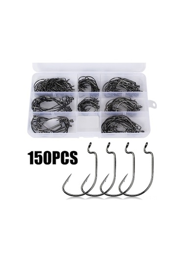Dayanıklı Paslanmaz Çelik 150'li Balık Oltası Kancası Seti - Güçlü Av Malzemesi
