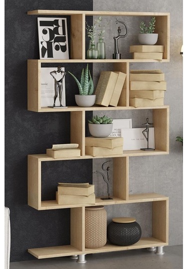 Decormet Nilüfer Kitaplık Safir Meşe Diğer