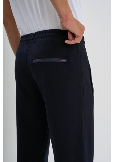 Shooter Sportswear Erkek Antrasit Eşofman Altı Fermuarlı Üç Cep Rahat Kalıp Klasik Paça Lacivert