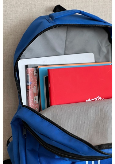 Nemo Bags Unisex Mavi Sırt Çantası Büyük Boy Okul Spor Çantası