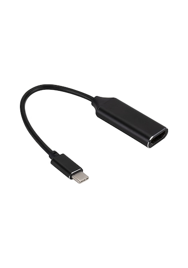 Samdoo Usb Type-c'den Hd'ye Dönüştürücü, 4k 30hz Desteği, Siyah, Plug & Play, Telefon/bilgisayar Ekranını Tv/monitöre Yansıt