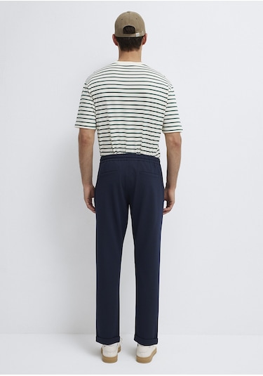 Mavi - Lacivert Örme Pantolon 0010460-86623 Lacivert