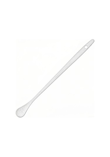 Gajeena Ti Çay Ve Kahve Karıştırıcı Kaşığı - 19cm Uzun Kollü, Dayanıklı Ve Hafif, Kare/daire Uç Seçenekli Gümüş Renkli Diğer