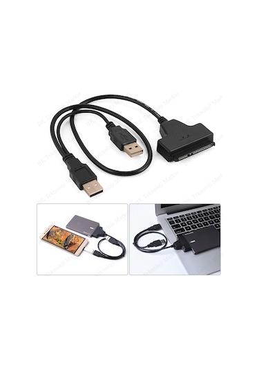 2.5 Inç Sata To Usb Hdd-Ssd Çevirici Dönüştürücü Kablo