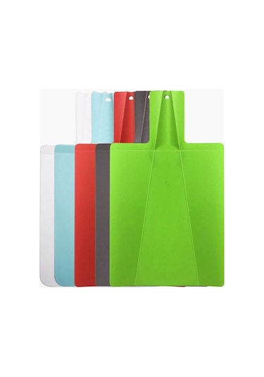 Yeşil Yaratıcı Katlanabilir Çok Fonksiyonlu Çevre Dostu Küflenmez Kürek Şekilli Kesme Tahtası Seti