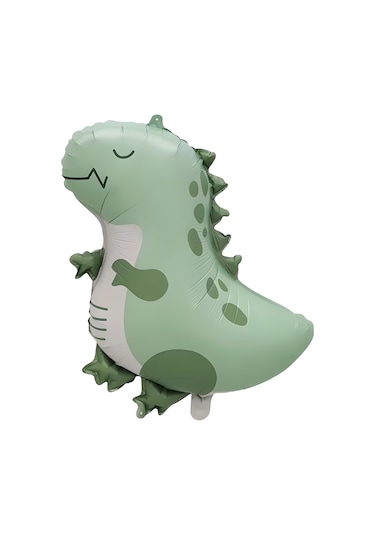 Retro Yeşil Dinozor Folyo Balon 59x49 Cm YEŞİL