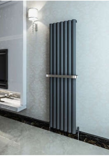 Warma Ula Dikey Alüminyum Radyatör 485x1800 Pütürlü Antrasit 7946