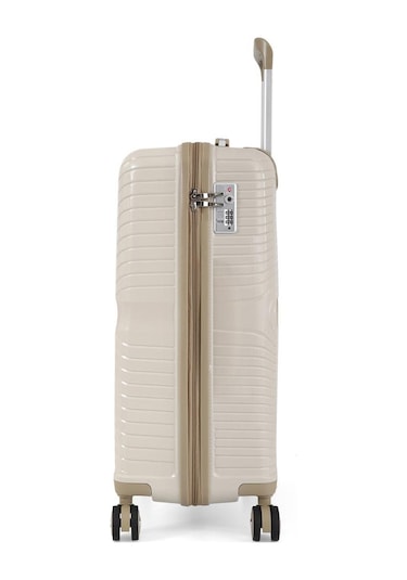 Ççs 5239 Polipropilen Kabin Boy Valiz Beyaz-bej Beyaz - Bej