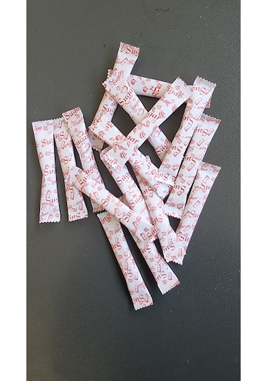 Self Stick Şeker Tek Kullanımlık Toz Şeker Vıp Tasarım 3 Gr X 200