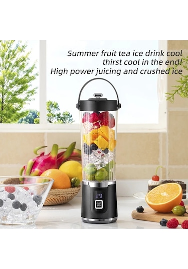 Besthome1 Yeni 16.91 Oz Taşınabilir Şarjlı Blender, Smoothie Ve Meyve Suları İçin Usb-c Şarjlı Beyaz Beyaz