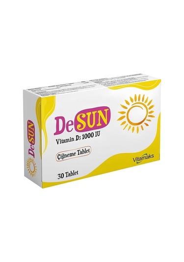 Desun Vitamin D3 1000IU 30 Çiğneme Tableti