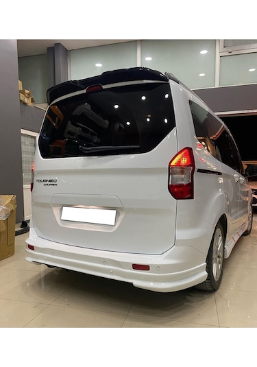 Ford Tourneo Courier 2014-2023 Boyasız Mat Siyah Arka Ek Plastik