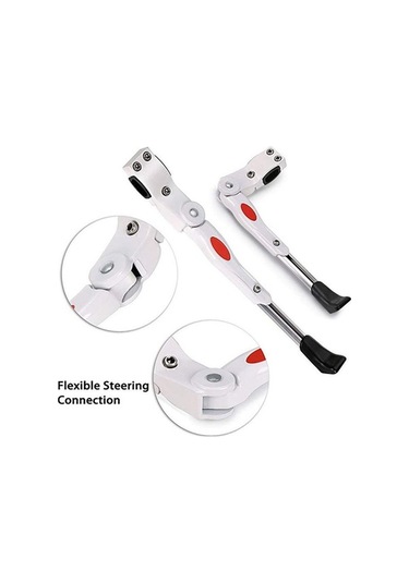 Pazly Yüksek Kaliteli Siyah Alüminyum Mtb Kickstand, Dağ Bisikleti Yan Destek Standı, 24-28 İnç Uyumlu, Reflektörlu Siyah