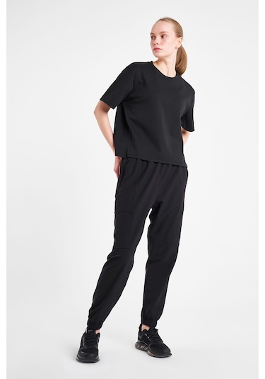 Lescon Kadın Kısa Kollu T-shirt 25n-2145 Siyah