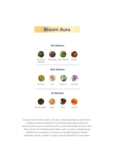 Aryene Bloom Aura Debut Kadın Parfüm 50 Ml 2 Adet Çiçek