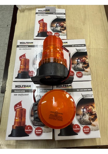 Traktör Fortlif Mini Çakar Lamba Sarı Çakar Lamba 12-24 Volt