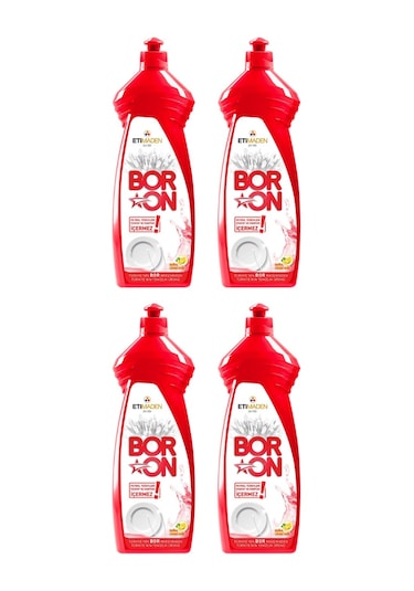 Boron Sıvı Elde Bulaşık Temizlik Ürünü 4 x 650 ML