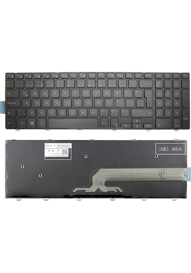 Siyah-ışıksız - Dell Inspiron 3543 Uyumlu Notebook Klavye