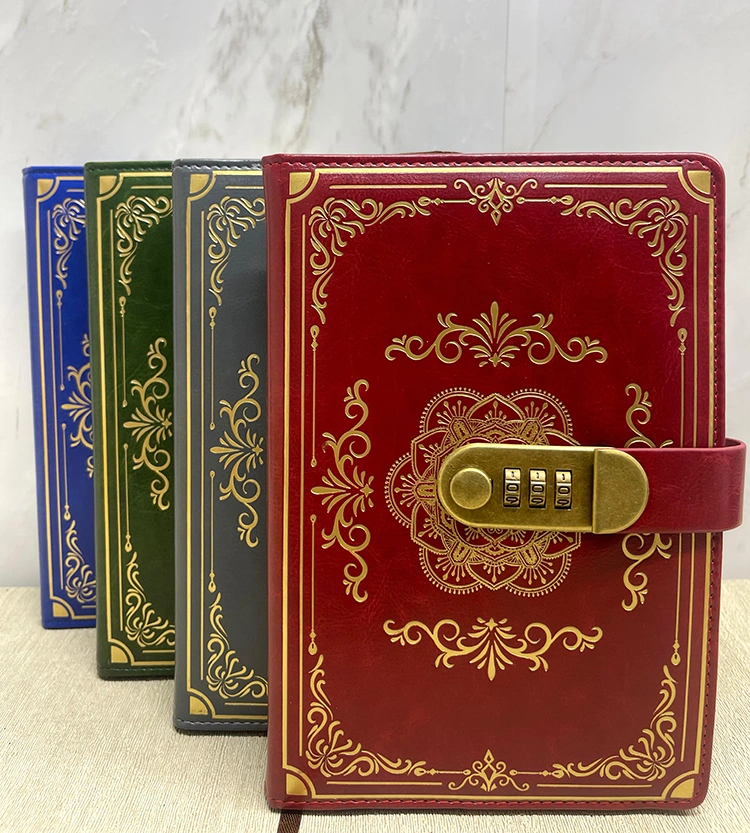 River World Seri B Defter Deri Şifreli Özel Tasarlanmış Çok Renkli