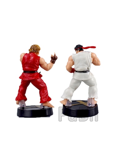 Street Fighter Aksiyon Figür Biblo Hediyelik 9 Cm - 2 Li Set