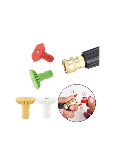 Lijinxu Magideal 4x Basınçlı Yıkama Nozulu İpuçları Temizleme 1,1-mm