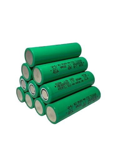 Micron 18650 3.7 V 2000 mAh 5C Lityum Başsız Pil 10'lu