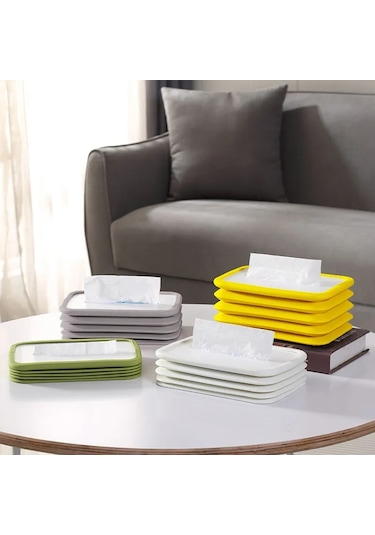 Mavi Doku Kutusu Katlanabilir Silikon Saklama Kutusu Silin Peçete Havlu Kağıt Mendil Tutucu Dağıtıcı Ev Organizatör Mutfak Sıkıştırılabilir Kutu