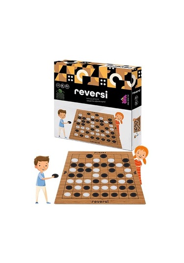 Reversi Ahşap Zeka Ve Akıl Oyunu 5+ Yaş 2 Oyuncu