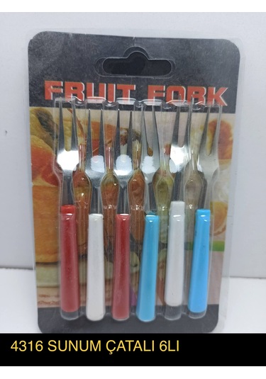 Sunum Çatalı 6 Lı Kanepe Çatalı Mini Çatal