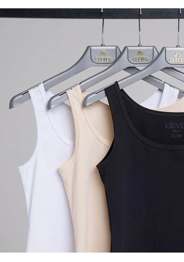 Clever Wear Geniş Askılı Pamuklu Atlet 151130539 Siyah